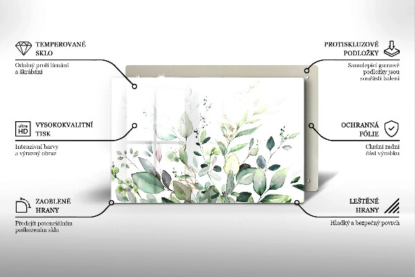 Worktop saver Watercolor plants