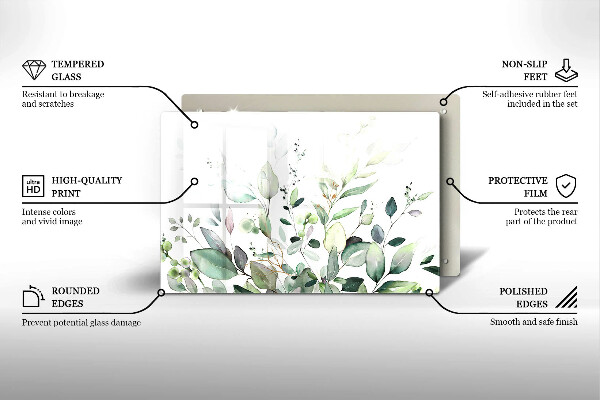 Worktop saver Watercolor plants