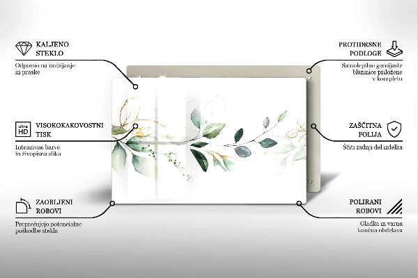 Worktop saver Watercolor leaves