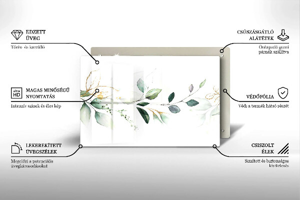 Worktop saver Watercolor leaves