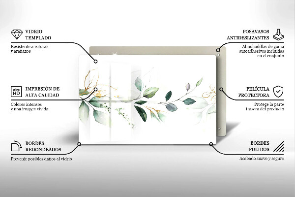 Worktop saver Watercolor leaves