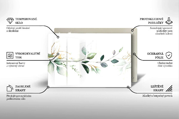 Worktop saver Watercolor leaves