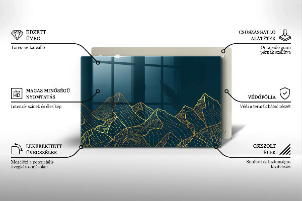 Worktop saver Abstract mountains
