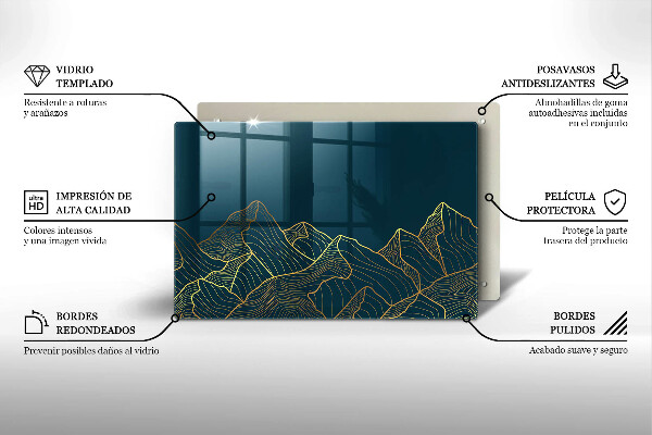 Worktop saver Abstract mountains