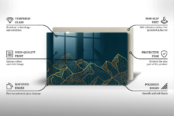 Worktop saver Abstract mountains