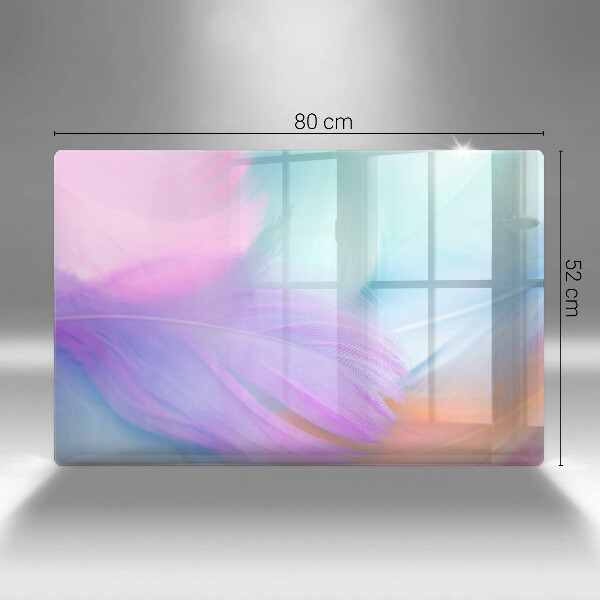 Worktop saver Pastel feathers