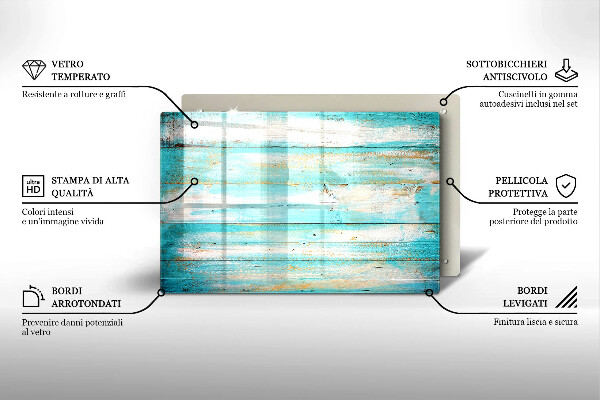 Worktop saver Vintage wood boards
