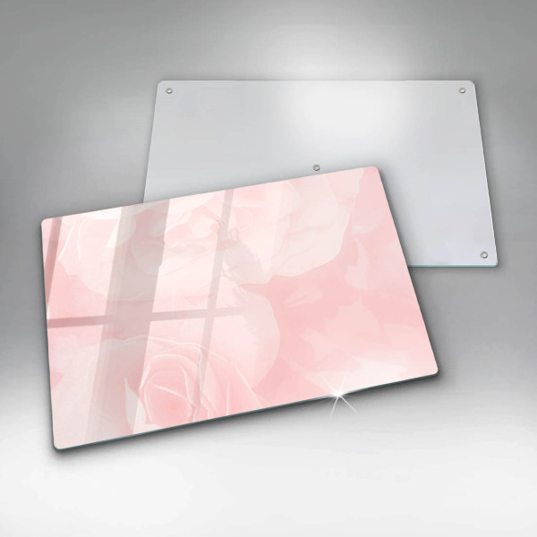 Worktop saver Pastel background roses
