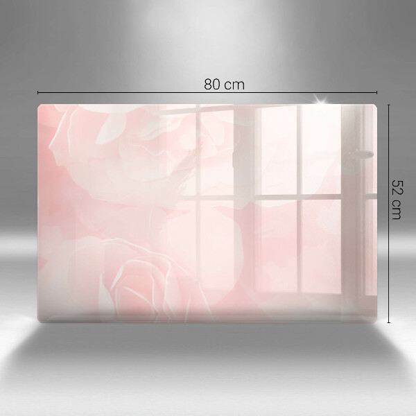 Worktop saver Pastel background roses