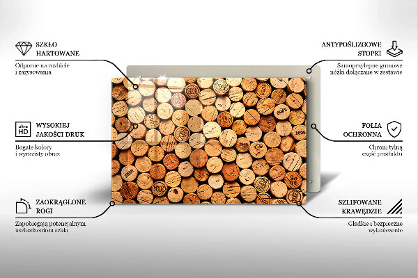 Worktop saver Wine corks pattern