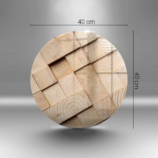 Chopping board glass Wooden squares