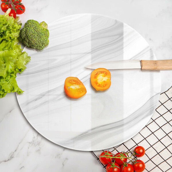 Chopping board glass Delicate marble
