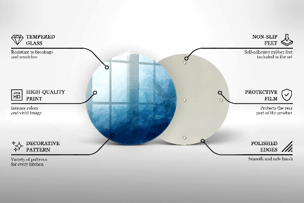 Chopping board glass Abstract background