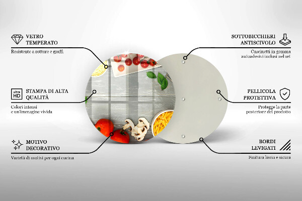 Chopping board glass Kitchen food