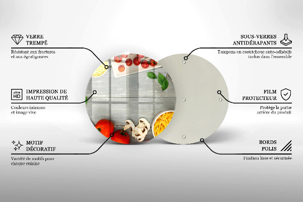 Chopping board glass Kitchen food