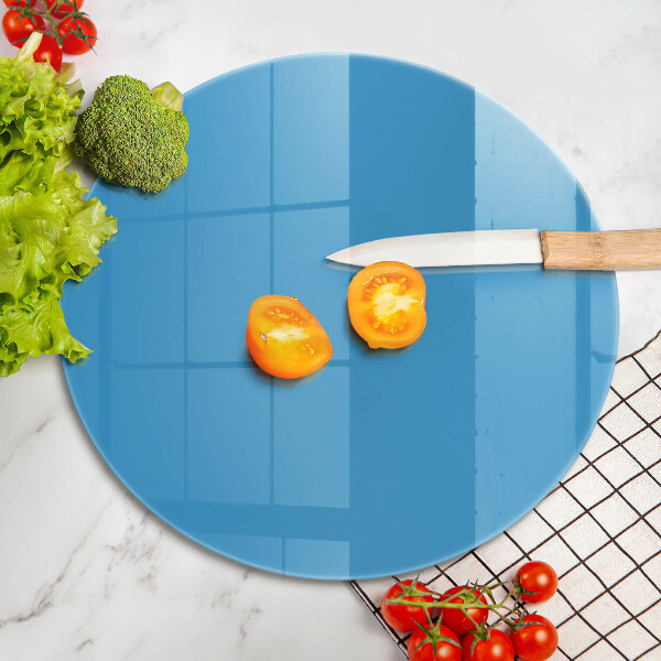 Chopping board glass Blue color