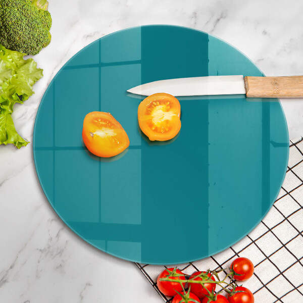 Chopping board glass Turquoise