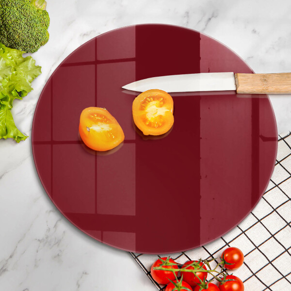 Chopping board glass Burgundy
