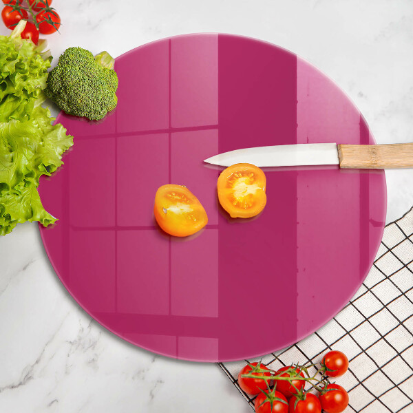 Chopping board glass Pink color