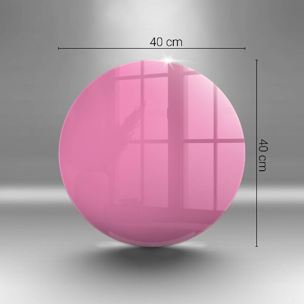 Chopping board glass Pink color