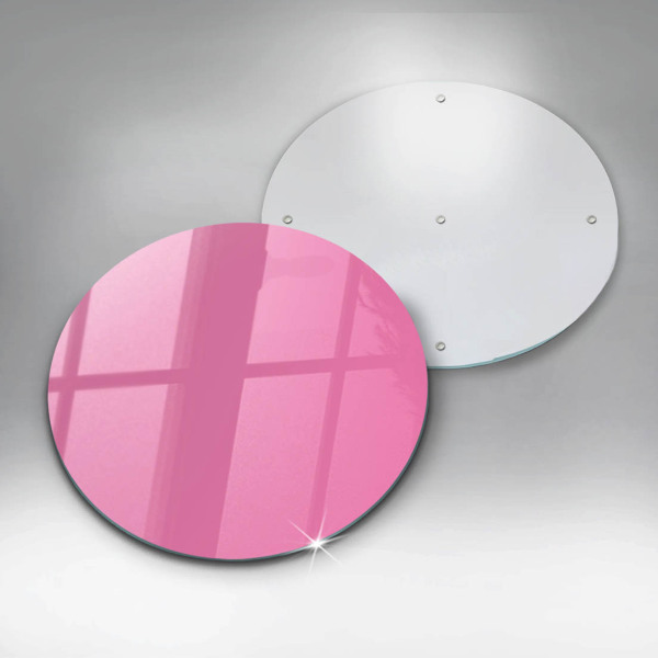 Chopping board glass Pink color