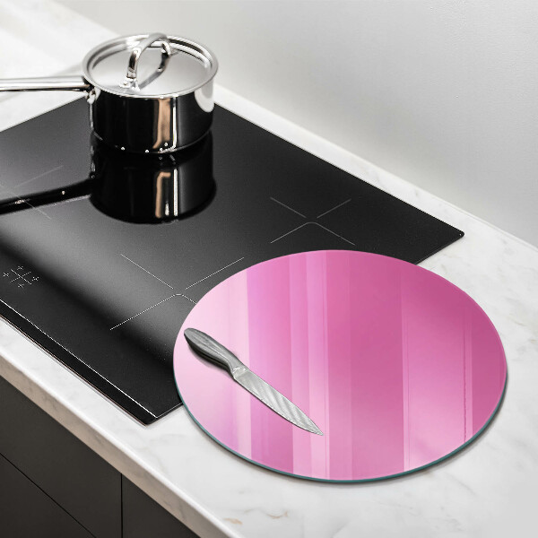 Chopping board glass Pink color