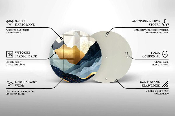 Chopping board Abstract mountains