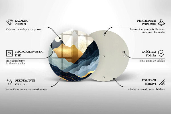 Chopping board Abstract mountains