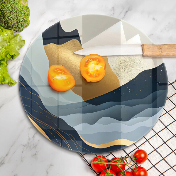Chopping board Abstract mountains