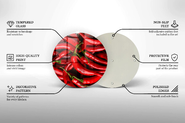 Chopping board Hot chili peppers
