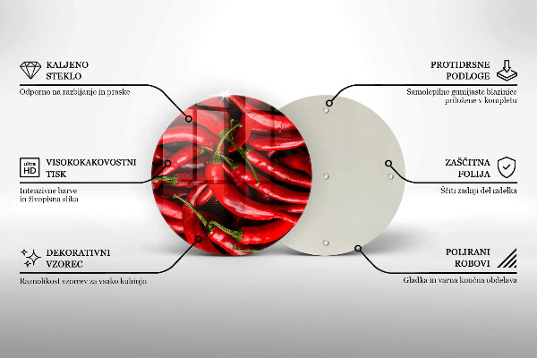 Chopping board Hot chili peppers