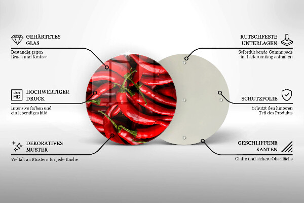 Chopping board Hot chili peppers