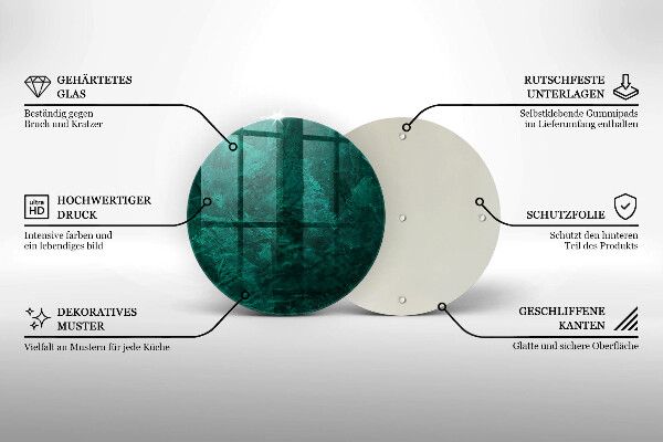 Chopping board glass Stone background texture