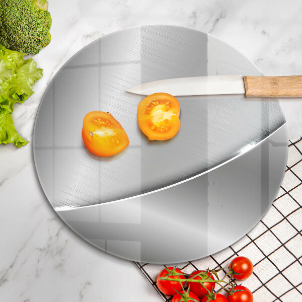 Chopping board glass Metal shapes