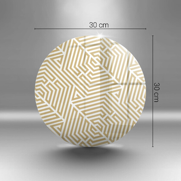 Chopping board glass Geometric lines