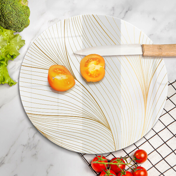 Chopping board glass Modern Line pattern