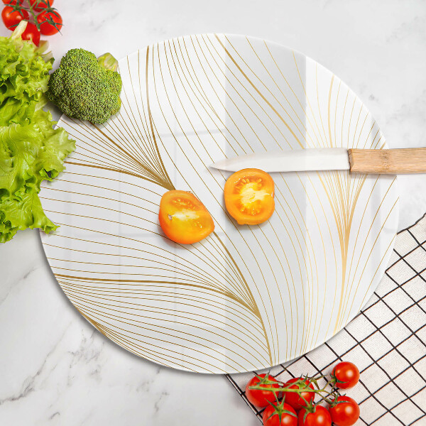 Chopping board glass Modern Line pattern