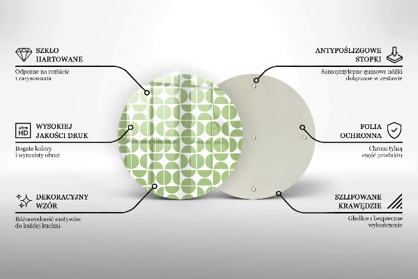 Chopping board glass Boho shapes