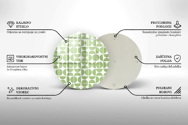 Chopping board glass Boho shapes