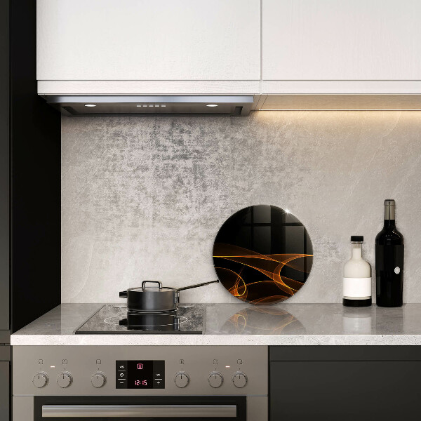 Chopping board glass Abstract lines