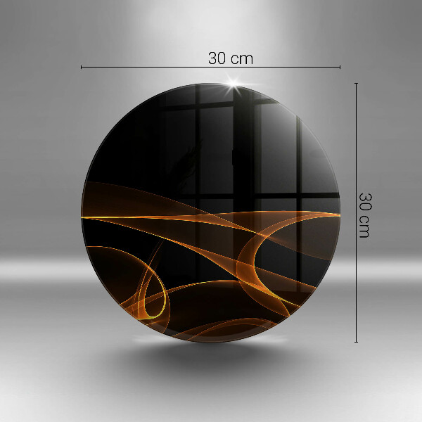 Chopping board glass Abstract lines