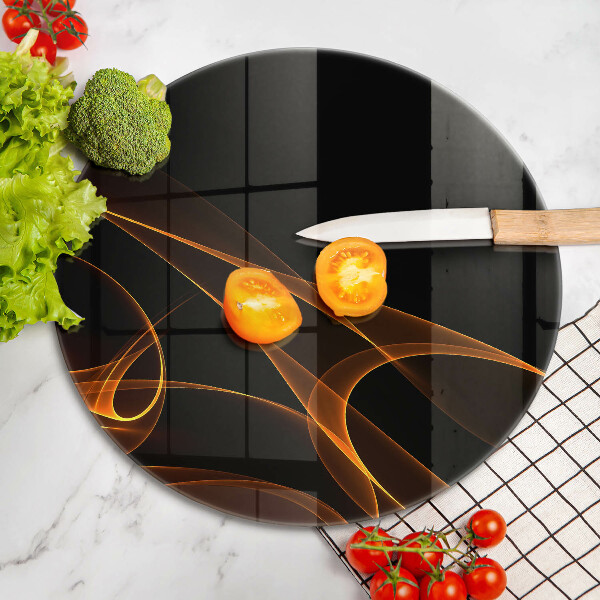 Chopping board glass Abstract lines