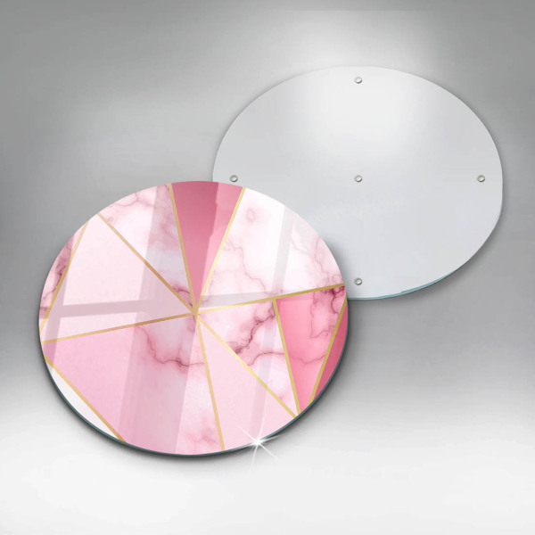 Chopping board glass Geometric marble