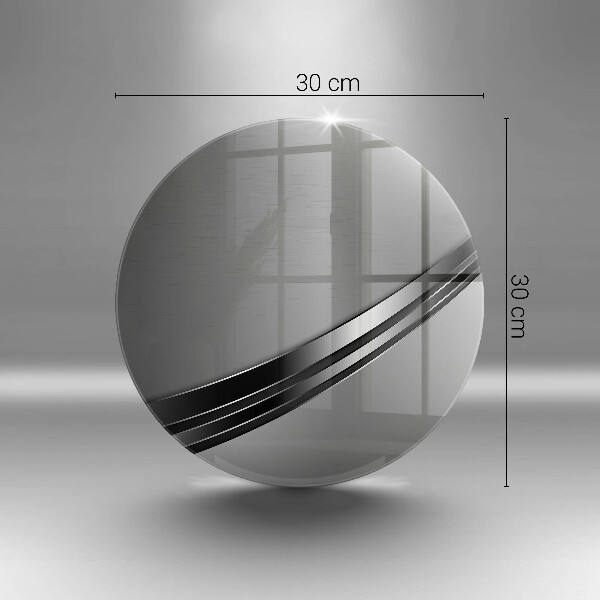 Glass cutting board Metal abstraction