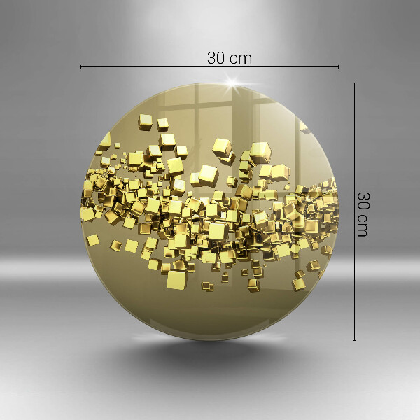 Chopping board glass Abstraction 3D geometry