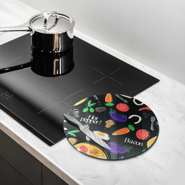 Chopping board glass Food illustration