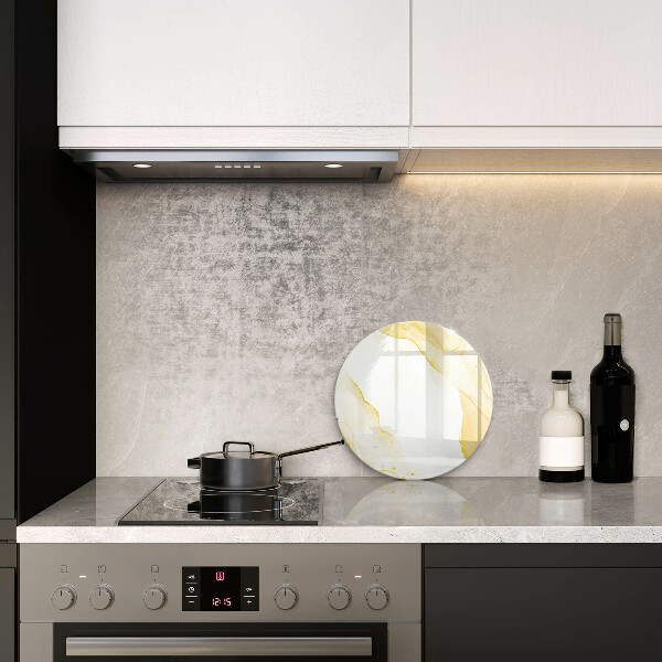 Chopping board glass Golden abstraction