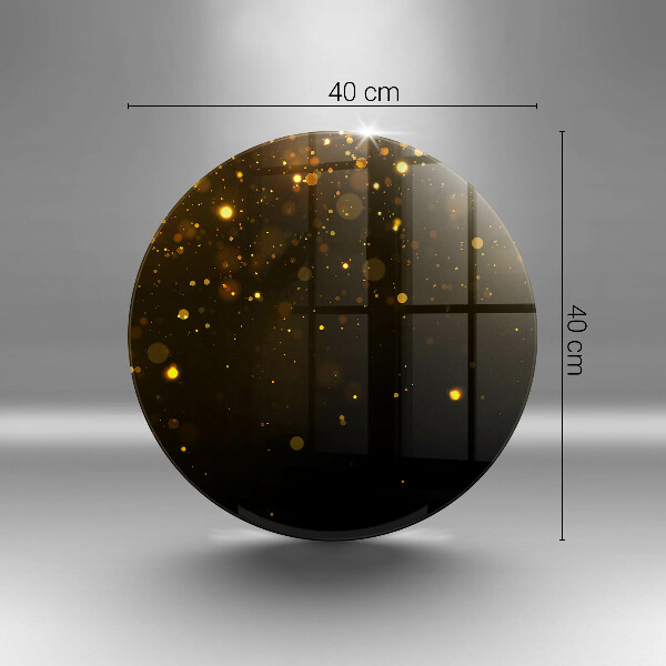 Chopping board Golden glitter