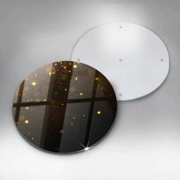 Chopping board Golden glitter