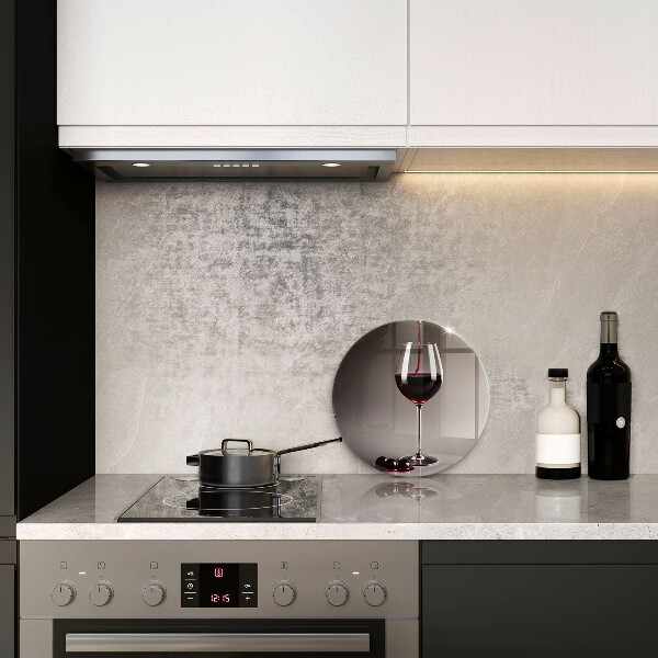 Chopping board Glass and grapes
